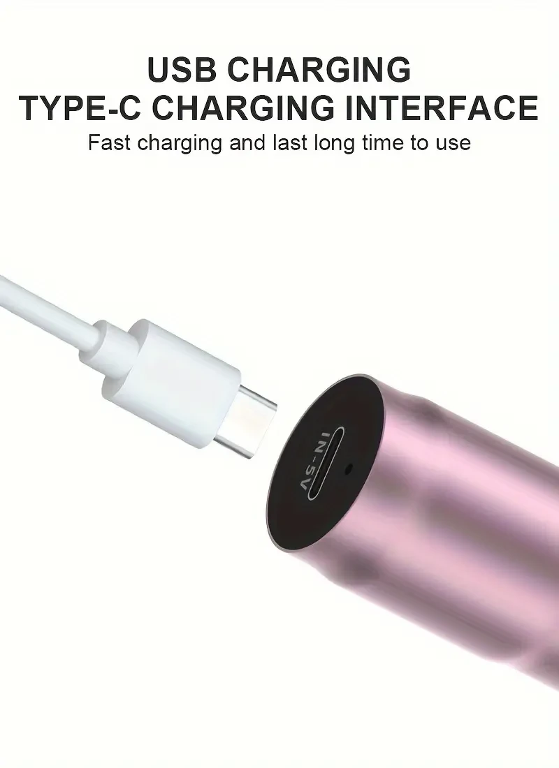 Wireless Charging Model Electric Micro Needle Pen Derma pen L1 with 10 R-Nano Massage Heads