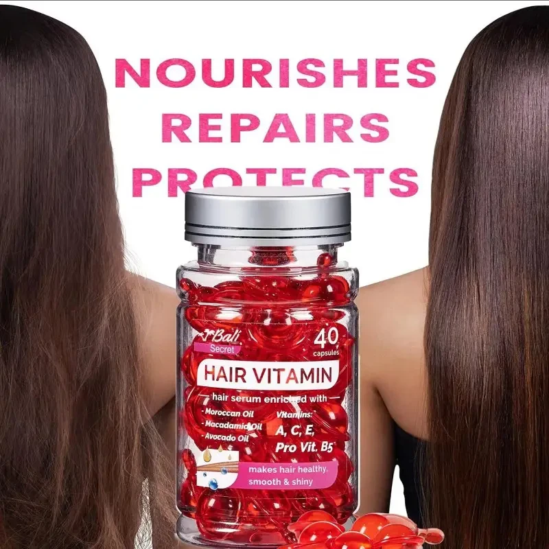 HUSSELL Bali Secret Hair Treatment Serum - no Rinse with Argan Macadamia & Avocado Oils - Vitamins A, E, Pro B5 - Conditioner for Women & Men