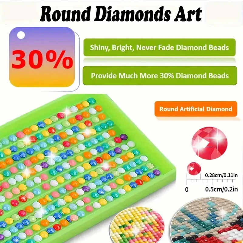 Artistic Painting Of 5D Synthetic Diamond Mountain And Stream, Moon, Night,