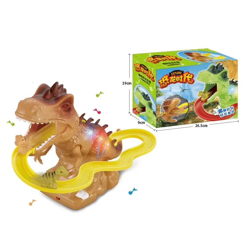 Electric Dinosaur Track With Light Music Ladder Toy