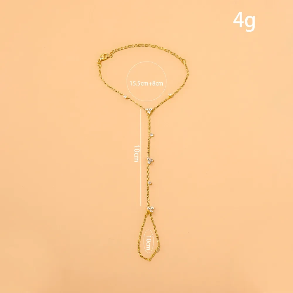 Rhinestone Mitten-type Bracelet Women's Simple