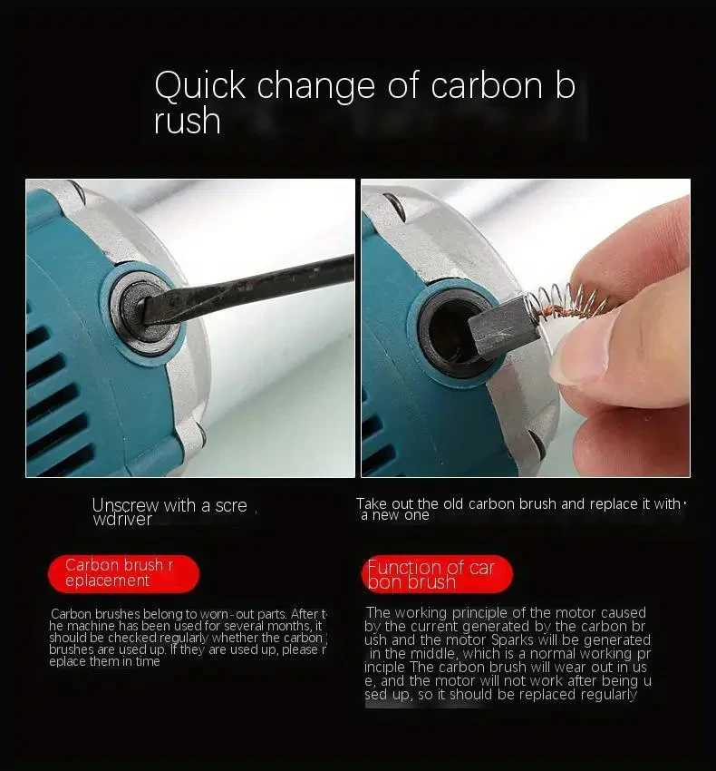 Electric Woodworking Trimmer, 220V Plug Powered Wood