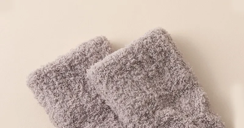 Winter Warm Fuzzy Coral Fleece Socks Thick Velvet Home Sleeping Floor Socks for Men & Women