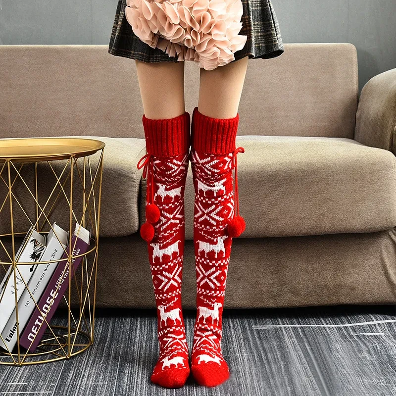 Wool knitted stockings