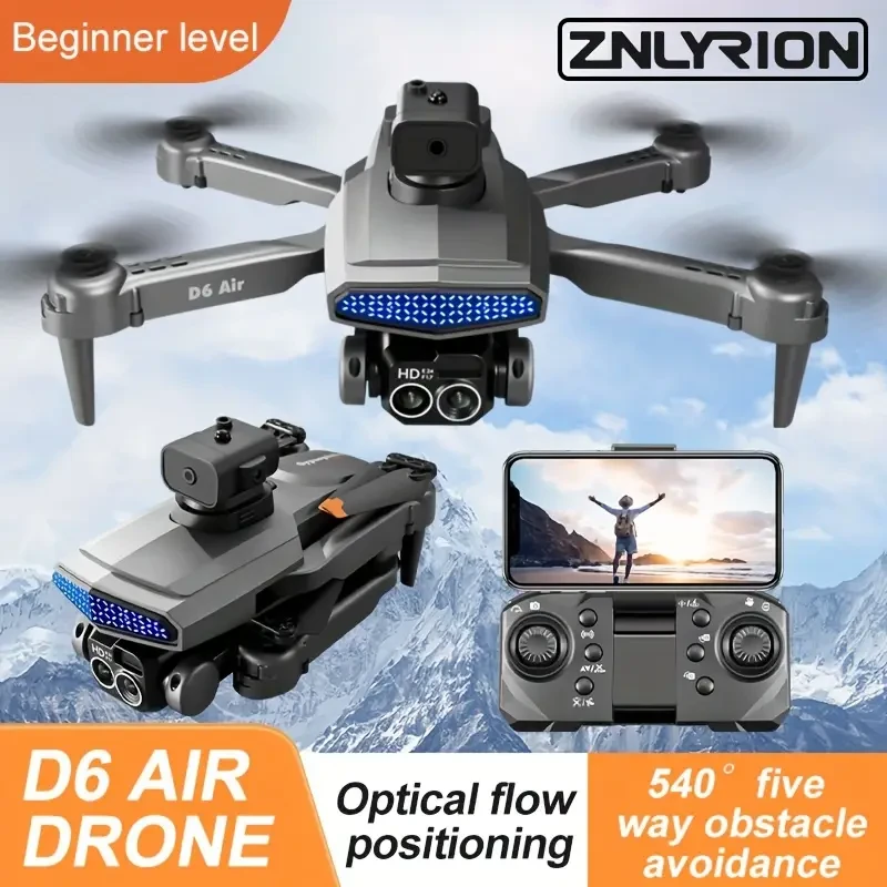 2024 Model Brushless Motor Drone with 1080P HD Camera, Multifunctional Foldable Quadcopter, Headless Mode, Altitude Hold, Start Speed Adjustment, LED Light, Carrying Bag for Beginners