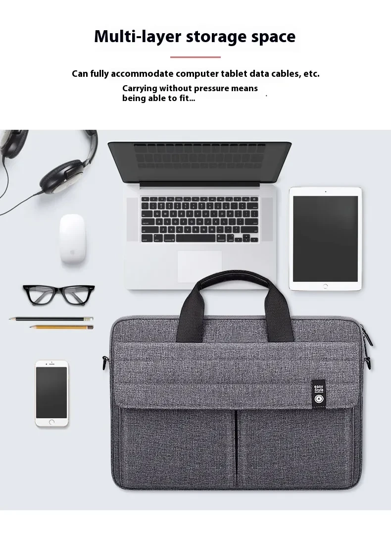 Portable Laptop Suitable Briefcase Shoulder Bag