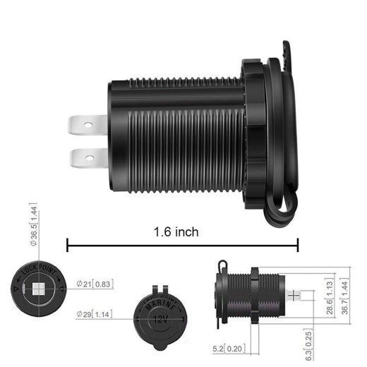 Female Seat With Extension Cord Fuse