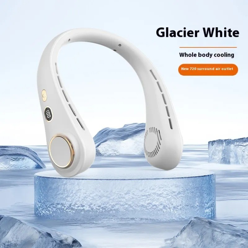 Outdoor Portable Digital Display Halter Fan