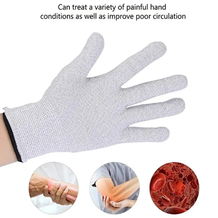 Health Micro-Current Meridian Gloves Massager