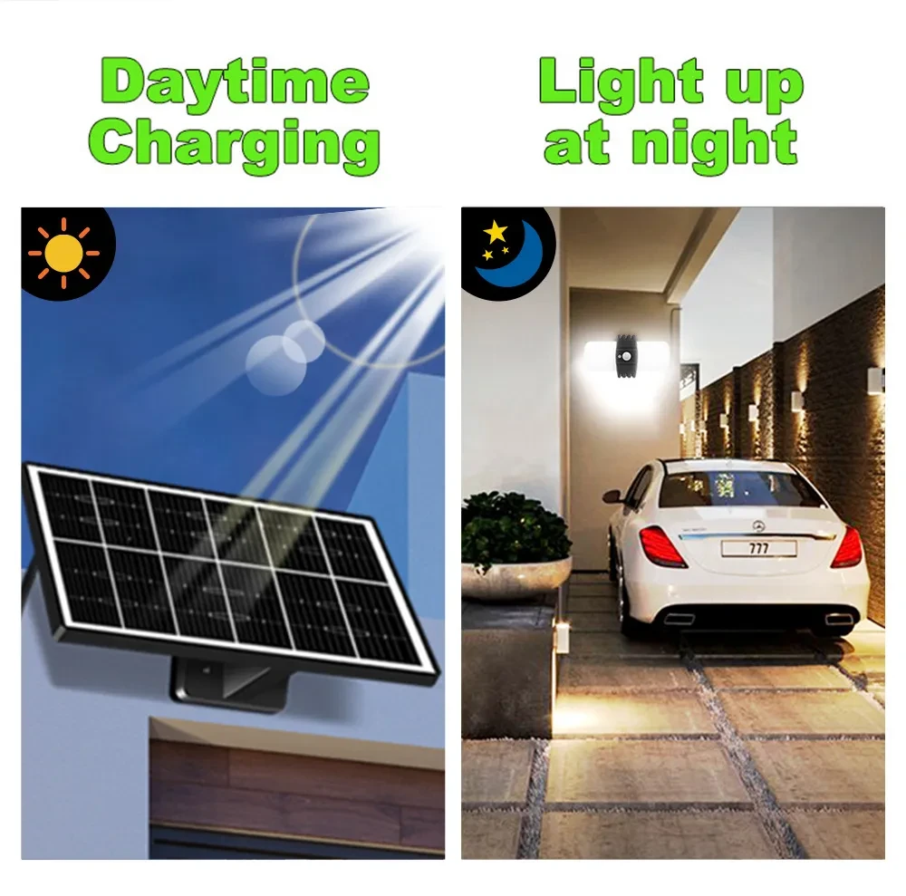 Three Lighting Modes Sensor Outdoor Solar Lumen Floodlight