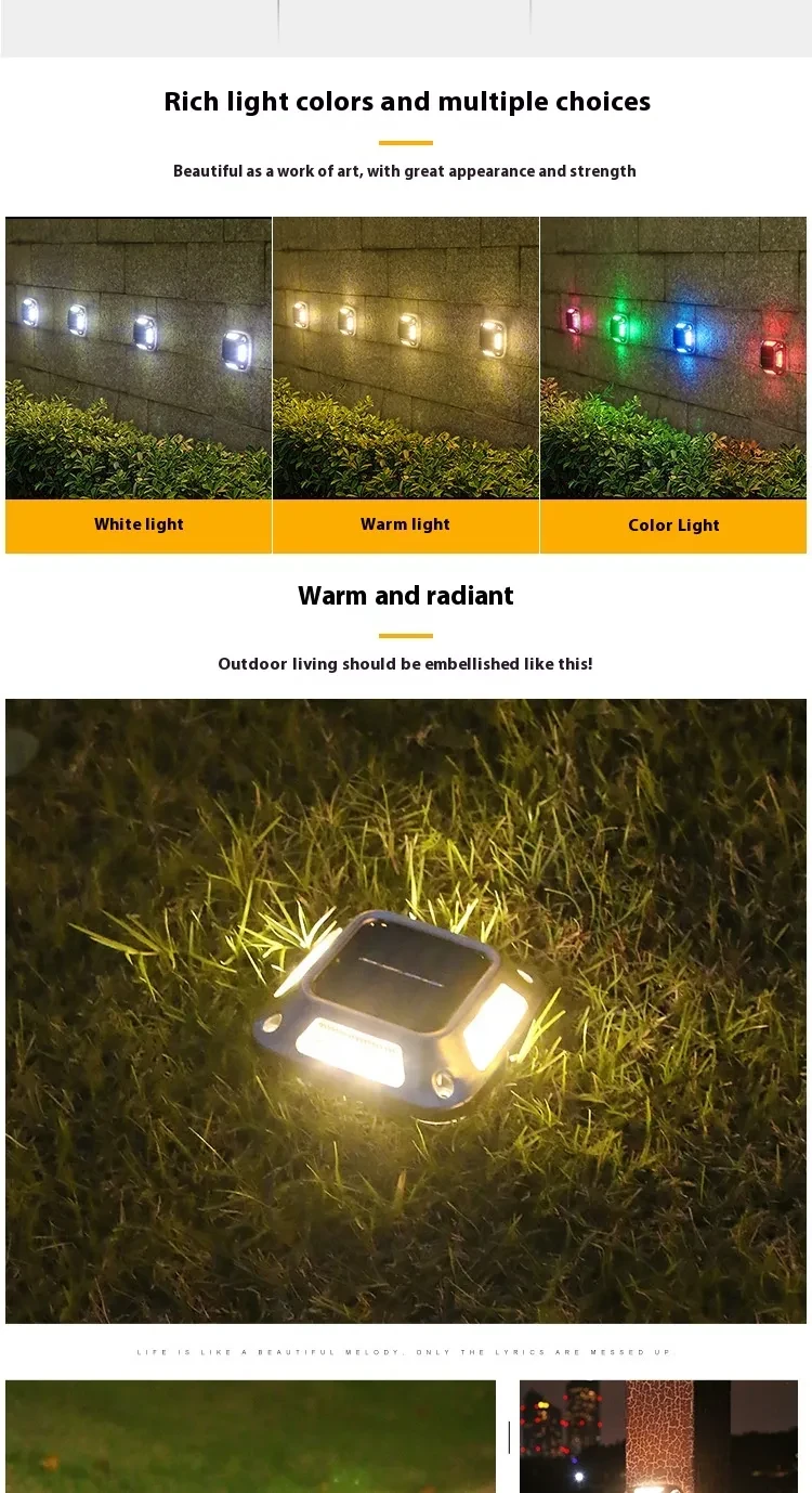 Solar Powered Outdoor Courtyard Garden Buried Light