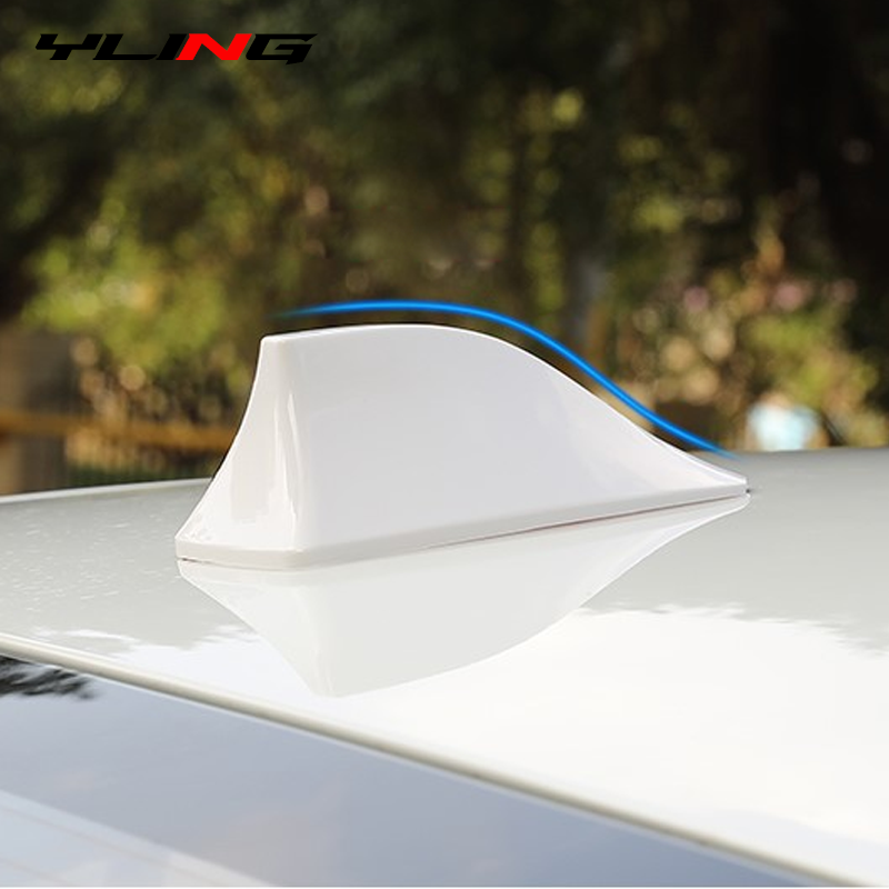 Car Shark Fin Antenna Cover Base  Stylish Radio Signal Aerial Replacement for Car Roof