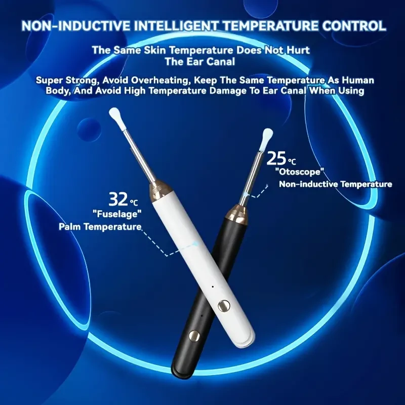 Ear Wax Removal Tool with Camera - 8-Piece Ear Cleaner Set