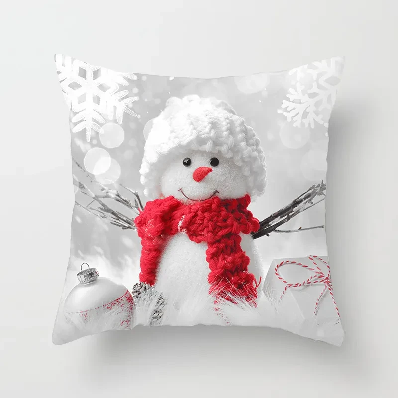 Snowman Christmas Pillow Case