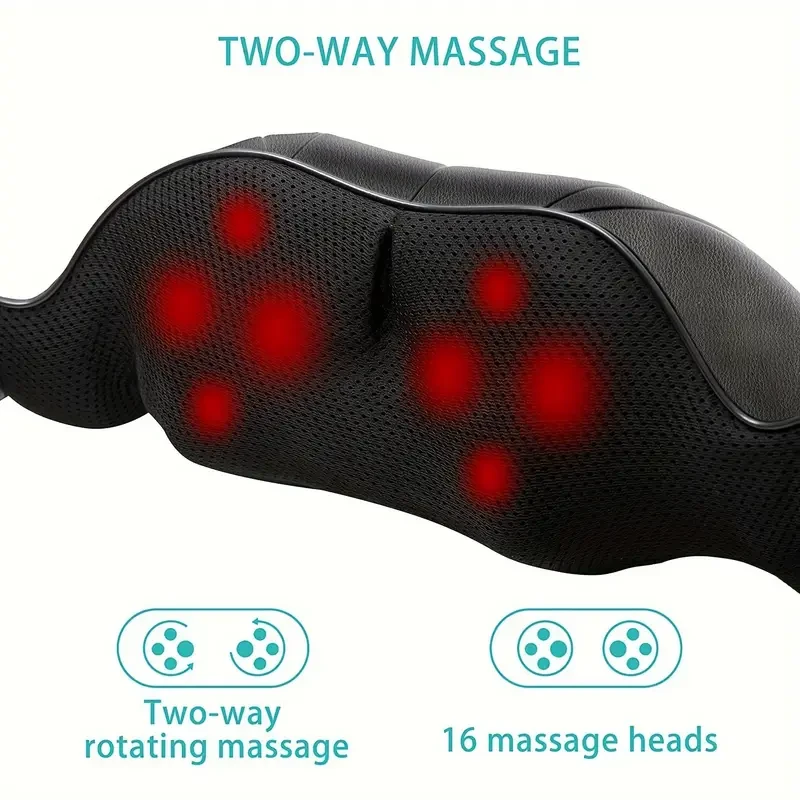 Electric Shiatsu Kneading Shoulder Massager with Heat