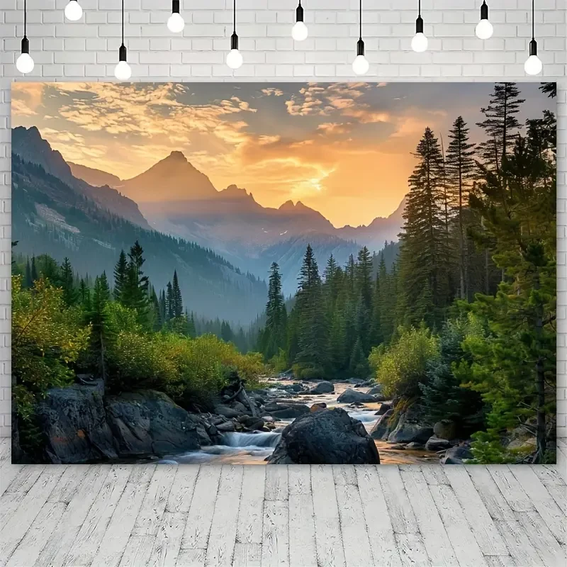 Rustic Scenic Landscape Banner - Rock Mountain Nature Wilderness Earth Scenery