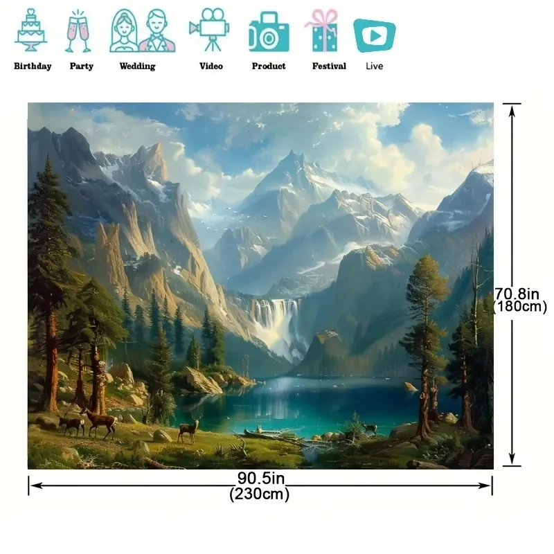 Sierra Nevada In California By Photography Background Banner Decor, Photography