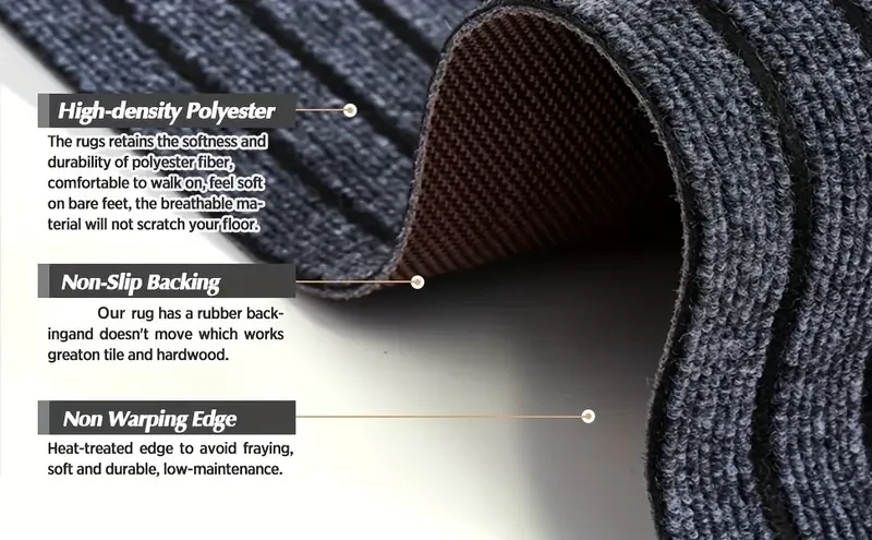 KOKOJO Heavy-Duty Non-Slip Runner Rug