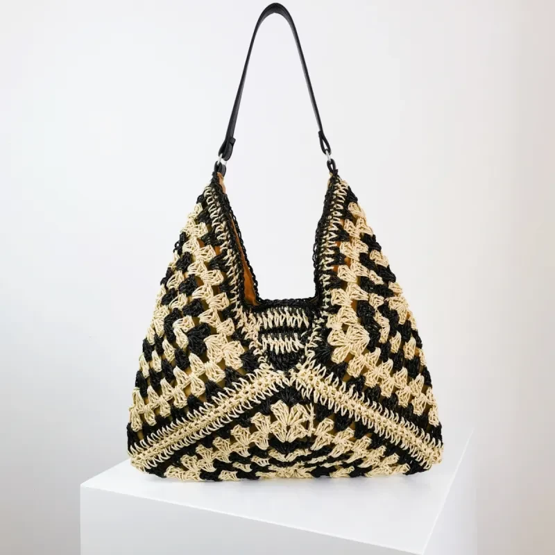 Women's Fashion Handmade Straw Woven Shoulder Bag