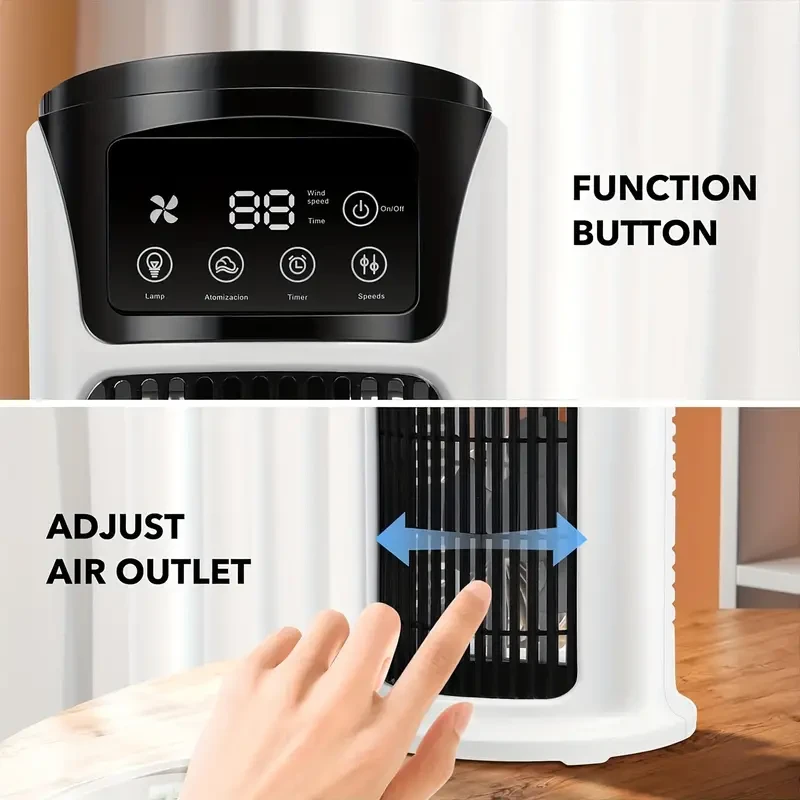 3-in-1 Portable Air Conditioner Humidifier Fan