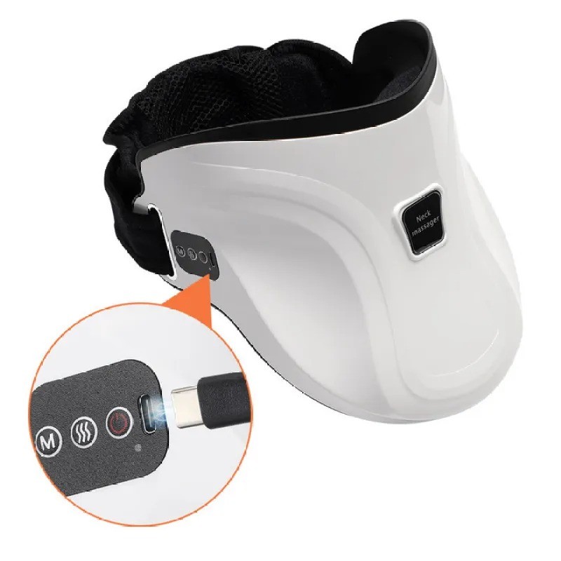 Electric Hot Compress Neck Traction and Massage Device