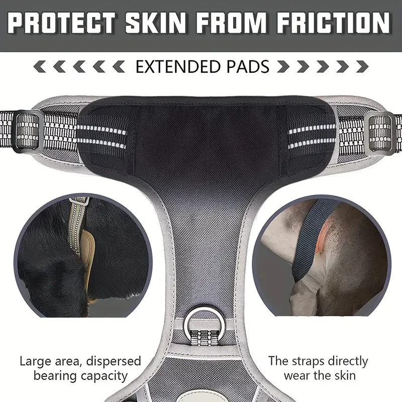 Dog Leash with Comfortable Padded Handle and Highly Reflective Threads for dogs