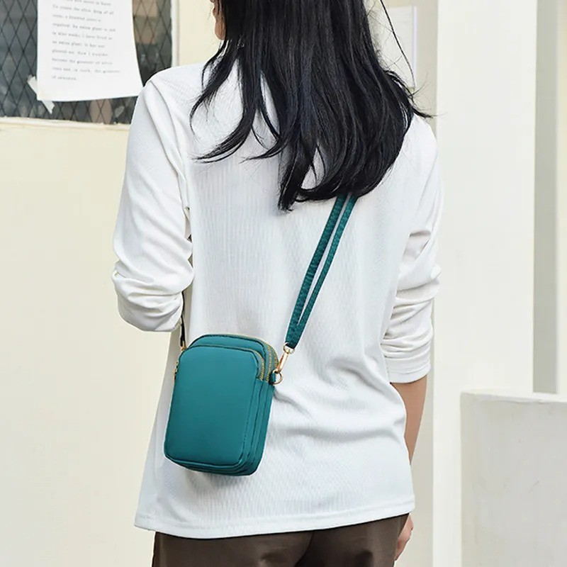 Small 3-Layer Pocket Crossbody Phone Bag