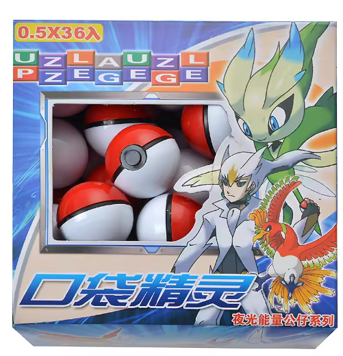 36Pcs /Set 3 Cm PokeBall Model Toys Pokemon Anime Figure Pikachu Pocket Monster Pet Elf Dolls Toys For Children's Birthday Gift