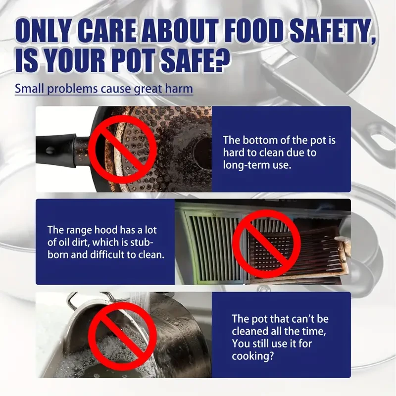 100g [Strong Dirt Removal] Stainless Steel Cleaning Paste Kitchen Stove Cleaning Paste