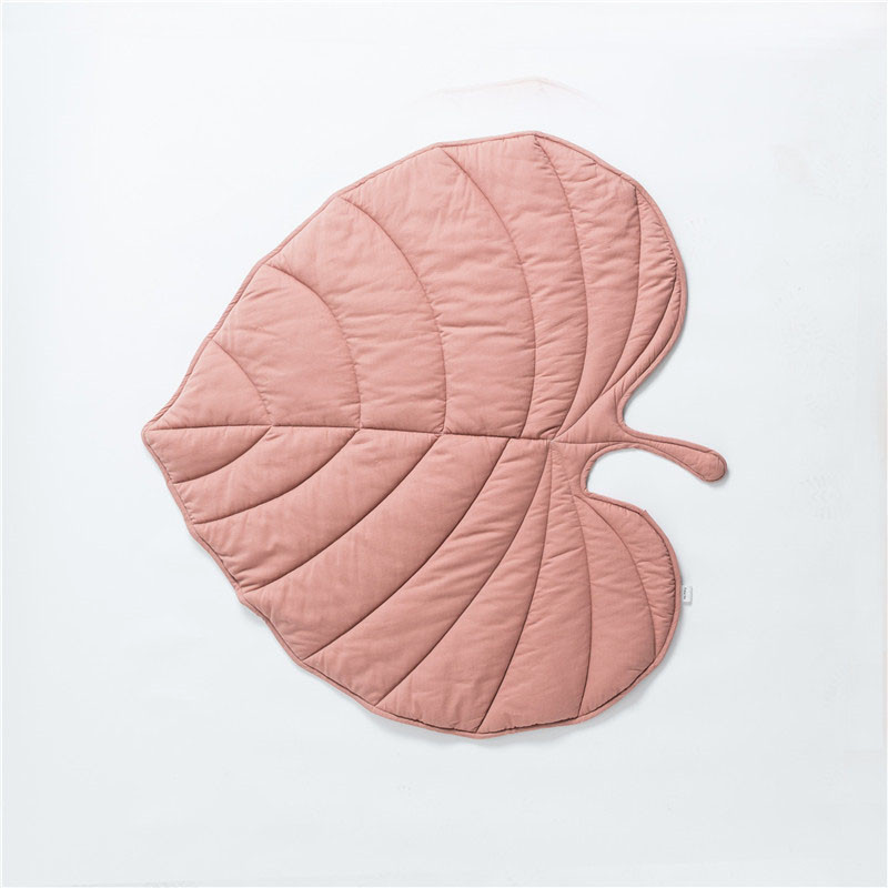 New Product Multifunctional Leaf Shaped Floor Mat Carpet Children'S Blanket
