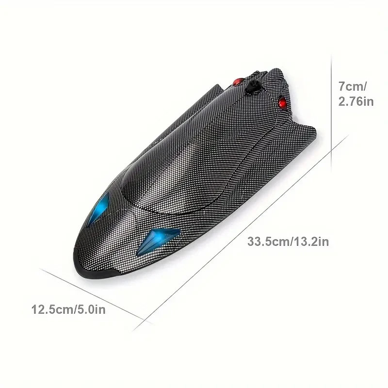 High-Speed 390 Motor RC Boat  Turbine-Powered Electric Speedboat