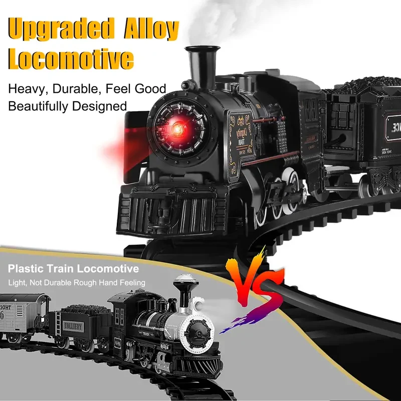 Kids Electric Train Set Metal Toy Trains