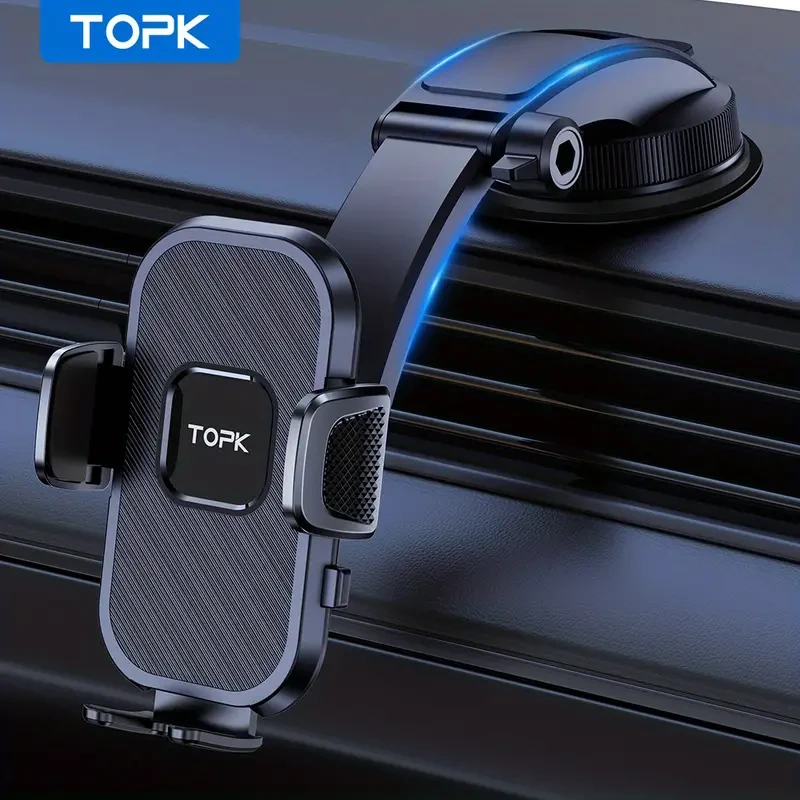 TOPK D38-C Car Phone Holder - Adjustable Dashboard Mount