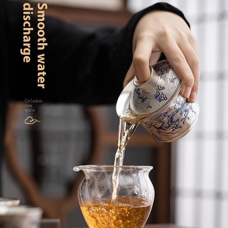 Product Ceramic Silvering Tureen Tea Brewing Bowl