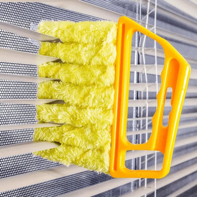 Washable Window Cleaning Brushes With Microfibers For Effortless Dust Collection And Blinds Cleaning