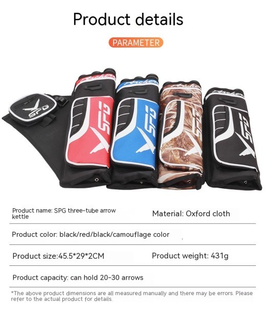 Archery Three-tube Arrow Pot Quiver Quiver Traditional