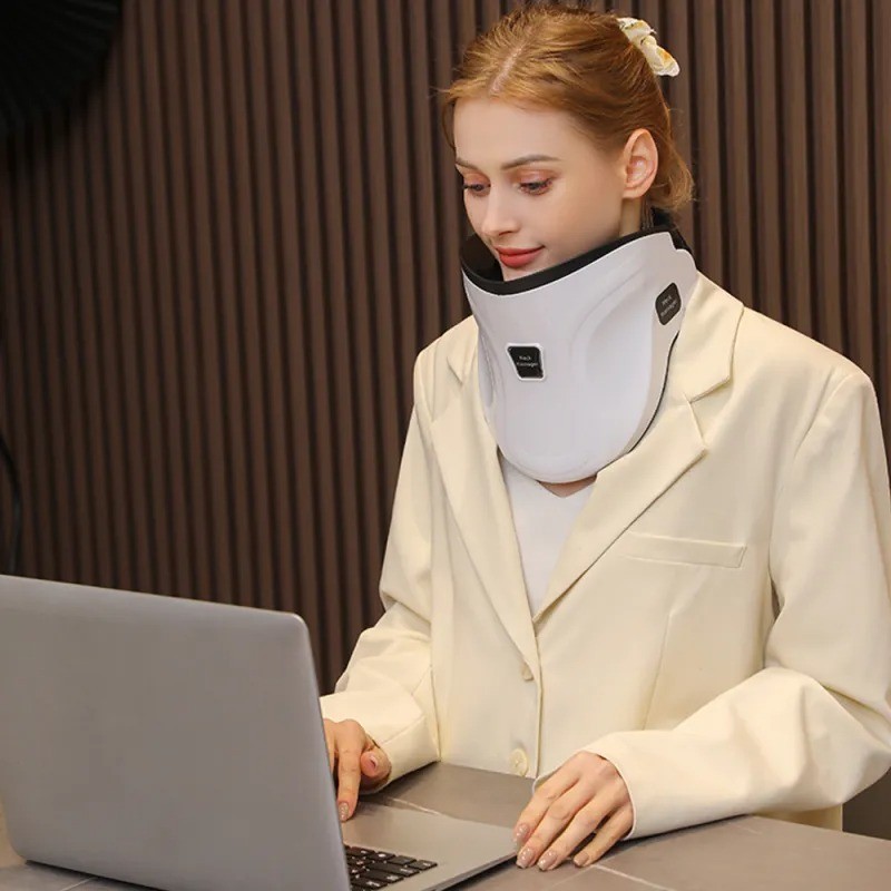 Electric Hot Compress Neck Traction and Massage Device