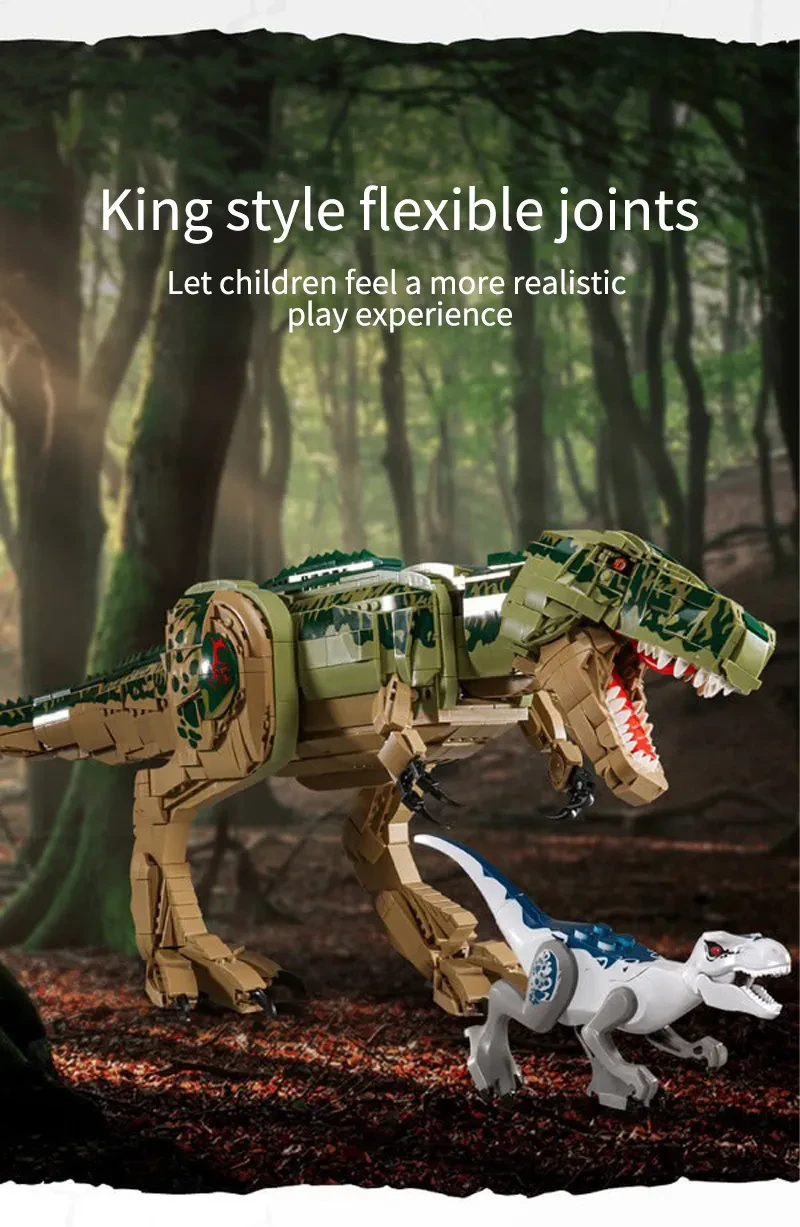 Children's Jurassic Dinosaur Building Blocks Puzzle Toys