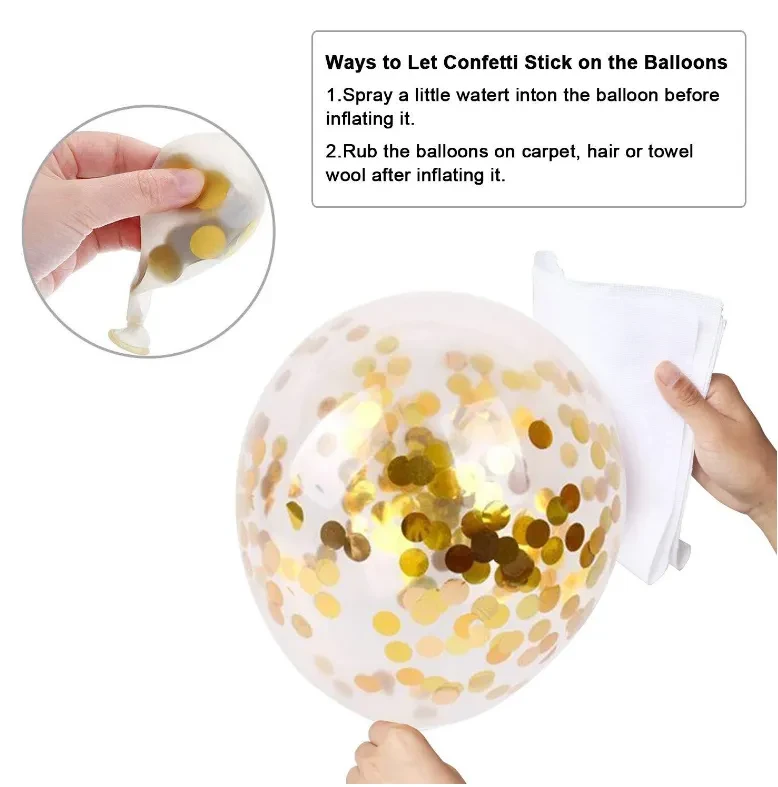 Metallic Gold White Pearl Balloons Baby Shower Wedding Birthday Party