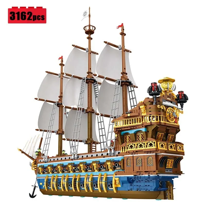 Pirate Ship Assembly Nautical Model Educational Toys