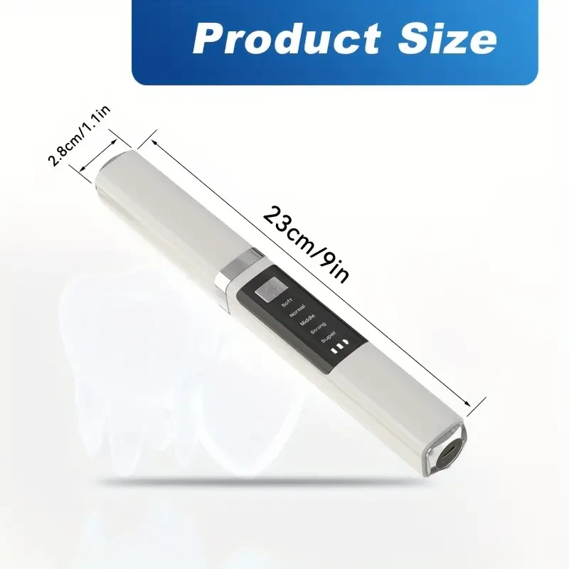 1pc Pet Electric Dental Cleaner Kit, USB Rechargeable Tooth Stain/Tartar Remover with 2 Cleaning Heads, 4 Modes, Mirror Feature, Dental Care Set for Teeth and Gum Protection