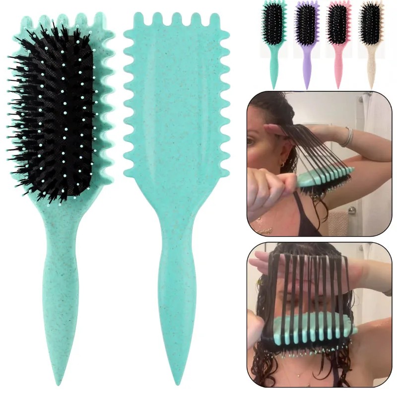 Women's Hollow Curly Hair Comb  Multi-Functional Anti-Static Scalp Massage