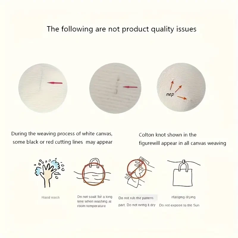 Chic Canvas Cosmetic Bag with Zipper  Lightweight & Foldable Travel Makeup Pouch