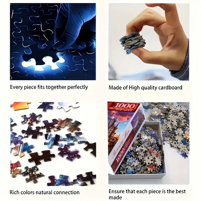 1000pcs Adult Oil Painting Puzzle  Classic Artwork & Fun Family Game