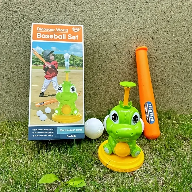 1 Set Kids Cartoon Dinosaur Baseball Pitcher Set