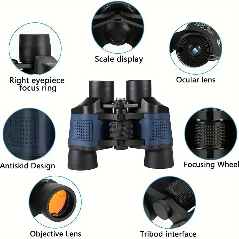 Binoculars For Adults, Equipped With Glass Lenses For Bird Watching, Are Professional High-magnification Binoculars Used For Outdoor Activities, Games, And Concerts