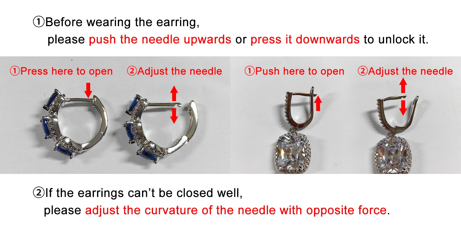 Huitan Korean Fashion CZ Hoop Earrings Silver/Gold Metal Hoops for Women