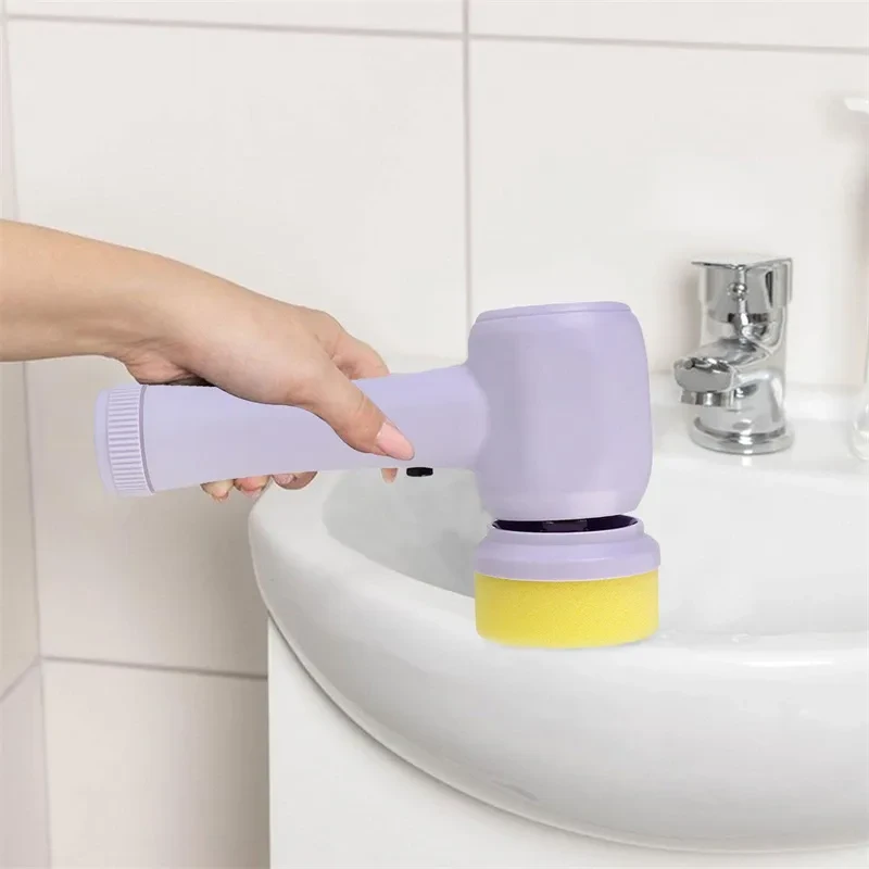 4 In 1 Spinning Scrubber Handheld Electric Cordless Cleaning Brush