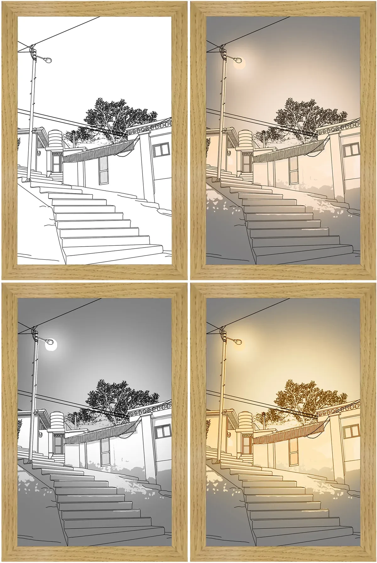 Illuminated Picture LED Decorative Light Painting