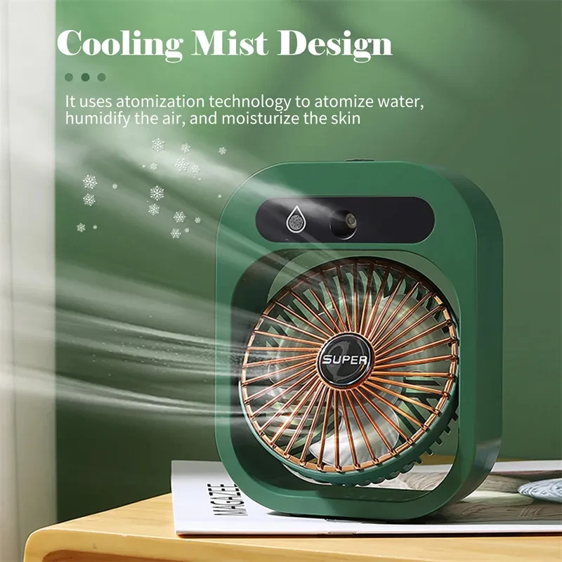 Air Conditioning Fan Desk Misting